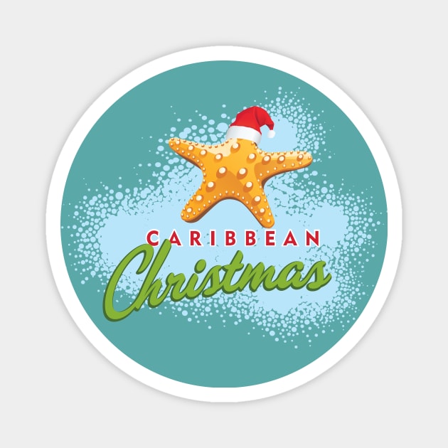 Caribbean Christmas Magnet by thedesignfarmer